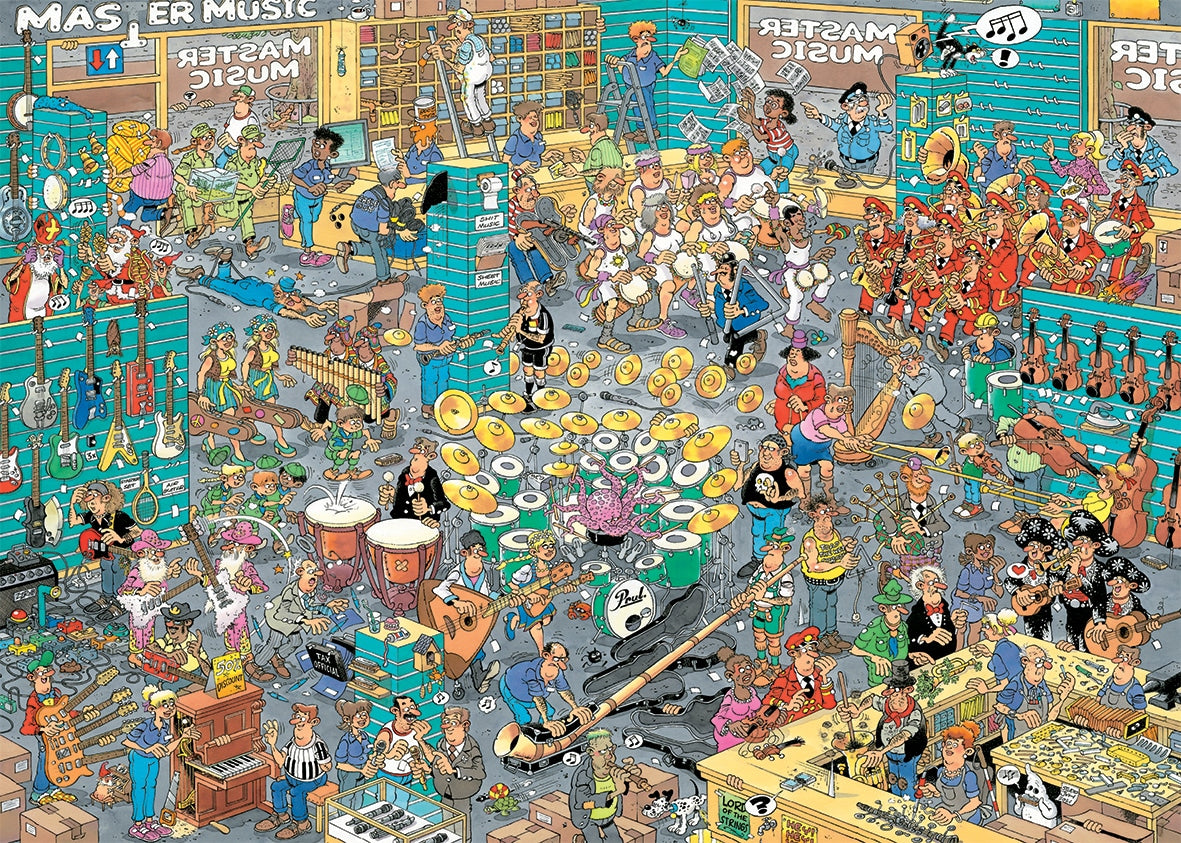 Jan van Haasteren - Muziekwinkel / Vakantie kriebels (2x 1000)