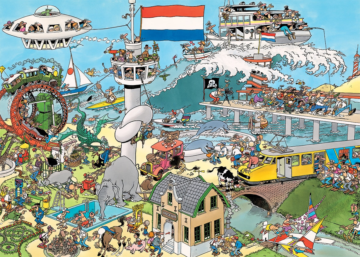 Jan van Haasteren - Ter Land ter Zee en in de lucht/ Verkeerschaos (2x 1000)