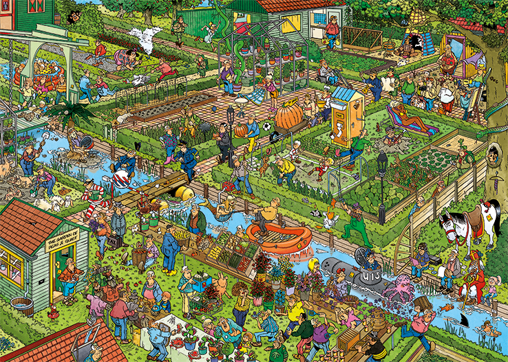 Jan van Haasteren - Volkstuintjes (1000 stukjes)