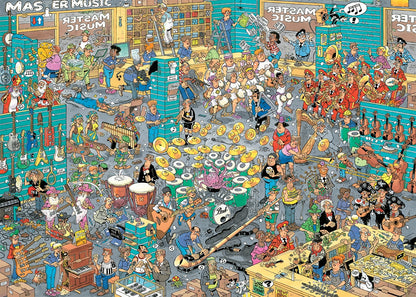 Jan  van Haasteren - Muziekwinkel / Vakantie kriebels (2x 1000)